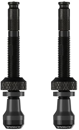Schwalbe Clik Valve Tubeless Valve Set - 2 x 60mm Valves - Innovation for Inflating Bicycle Tyres - Tubeless Conversion