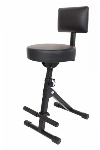 TTETTZ Falten Sie Gitarrenhocker Tragbarer Gepolsterter Gitarrenhocker für Praxis Studio Bass