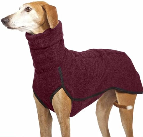 Generisch Herbst Und Winter Warme Windhund Labrador Schäferhund Kleidung Für Große Hunde Hemd Hohen Hals Pullover Stretch Fleece Pullover Für Hunde Weste Pet Jacke