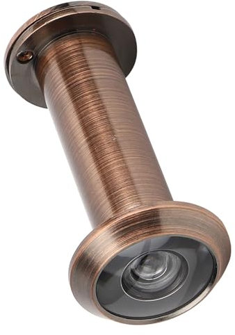 Mirillas para Puerta, Aleación con Cubierta Trasera, Mirilla para Puerta, Mirilla para Puerta Principal para Uso Doméstico (Apertura Antigua roja extendida de 16 mm 16-23)