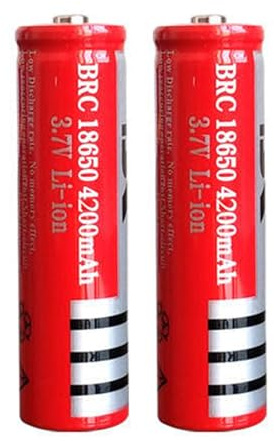 ZWDCVFGK 3.7V Batteripaket stor kapacitet 6800mAh Milliamper ficklampa, strålkastare, special litiumbatteri