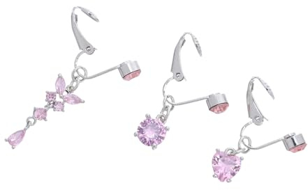 VERDANVERSE 3pièces Anneaux Nombril Et Cœur Zircon Faux Piercings Pour Femme Décoration Pour Nombril