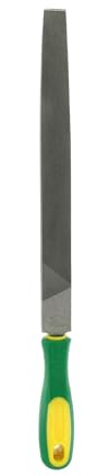 HARFINGTON Tip Thin Cut File 10 Double Cut Teeth High Carbon Steel Hand Rasp File with Plastic Handle for Metal Wood Deburring Removing