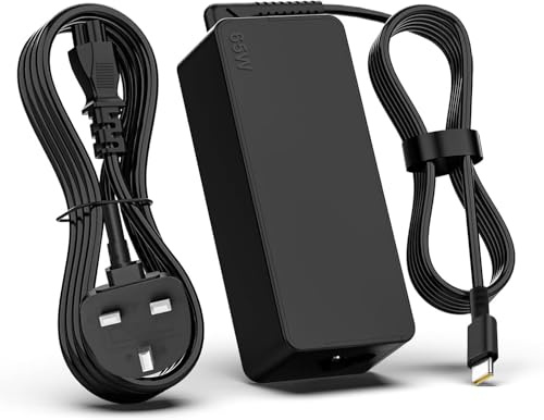 FiveBox 65W USB C Laptop Charger，65W Laptop Charger, Compatible with Lenovo ThinkPad T14 T15 T480s T480 T490 T490s T580 T590 E15 E480 E490, Compatible with HP, DeLL, Macro, ASUS, SamSung, Google