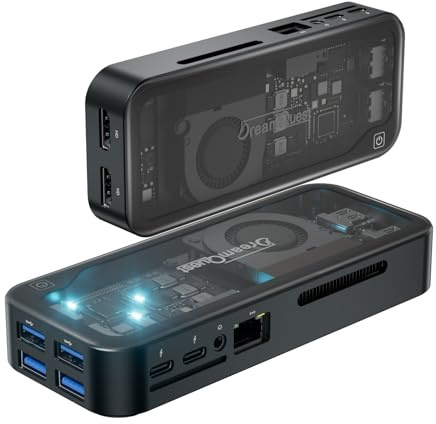 DreamQuest Mini PC,Intel N95 12GB DDR5 RAM 512GB SSD Windows 11 Pro | Mini Desktop Computer with USB C, Triple HDMI 4K display, WiFi 6, Bluetooth 5.3, USB 3.2 and Smart Fan for Home Office