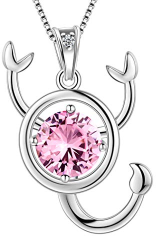 Aurora Tears Scorpio Necklace 925 Sterling Sliver 12 Zodiac Pendant Constellation October Birthstone Necklace CZ Horoscope Jewellery Gift for Women and Girls DP0134O