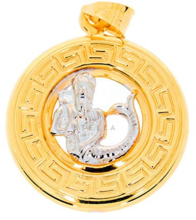 Stella-Jewellery Kettenanhänger Sternzeichen Anhänger 585 Gold Tierkreiszeichen Horoskop 14 Karat Wassermann (21.01. - 19.02.)