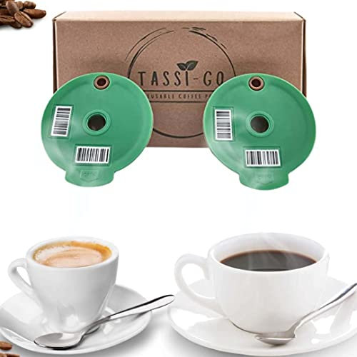 TASSI-GO wiederverwendbare Kaffeekapsel - nachfüllbarer Kaffeefilter | nachhaltige Mehrwegkaffeekapsel | für Bosch-s Tassimo-Maschinen – 60 ml + 180 ml