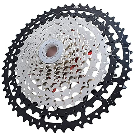 VG SPORTS Cassette de Bicicleta Ultraligero 8/9/10/11/12 velocidades para Bicicleta de montaña 11-40T/11-42T/11-46T/11-50T/11-52T Cassette de Aluminio Ligero con Soporte…