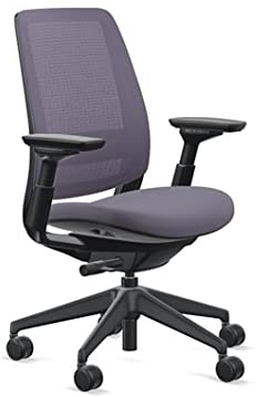 Steelcase Series 2 Office Chair, Graphite Frame, Cogent Connect Aubergine, Hard Floor Casters