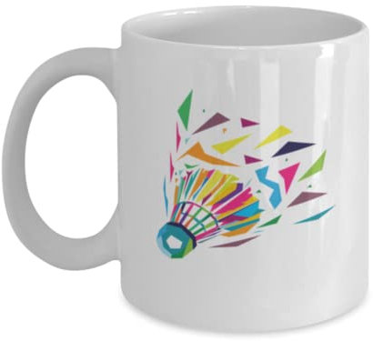Kaffeetasse Lustige Badminton Federball Sport
