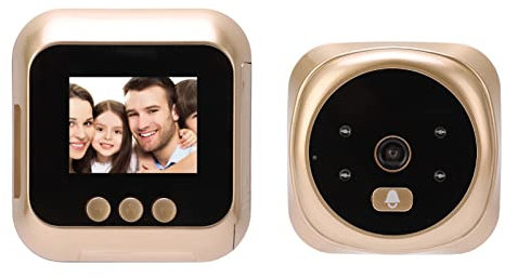 Zunate Intelligenter Türspion, ABS IPS HD Bildschirm, 160 Grad Weitwinkel, 720 Grad Gucklochkamera, Automatische Aufzeichnung, Überwachungskamera für Familienhäuser