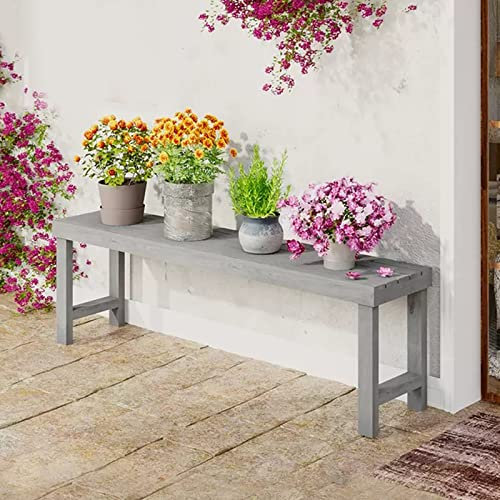 Balkonblumenständer Terrassenblumentopfständer Sukkulentenständer Grauer Blumenständer Gartenregal Dekorativer Holzständer (S : 80x25x40cm)