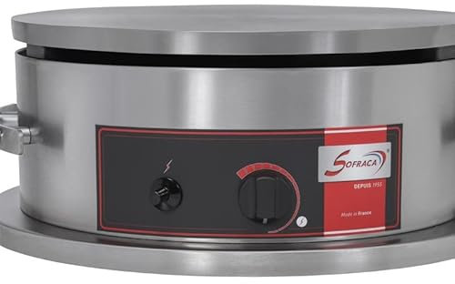 Crêpière Gaz Professionnelle Usage Intensif - Ø 400 mm - Sofraca