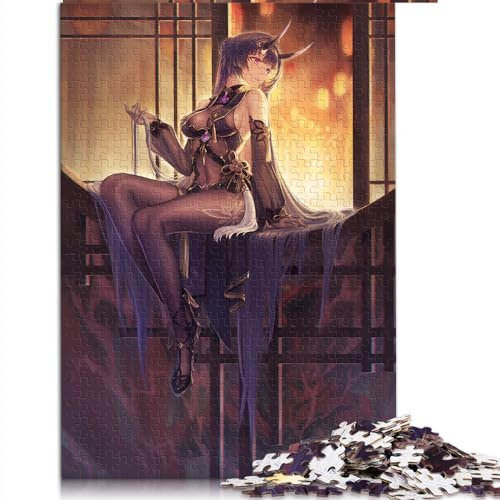 Puzzles für Erwachsene Houkai Gakuen Herrscher des Donners 1000-teiliges Puzzle für Erwachsene für Erwachsene und Kinder PapppuzzlesTolles Geschenk für Erwachsene Größe: 26 x 38 cm