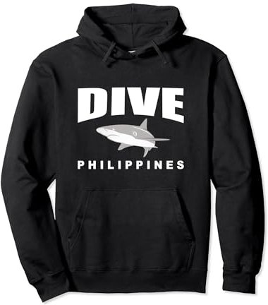 Tauchen Sie auf den Philippinen, tauchen Sie mit Haien auf den Philippinen Pullover Hoodie