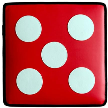 DJJYCTNM Fechtziel für Säbelfolie und Degen mit Fünf Bullseye, Selbsttrainings-Hilfsschwertziel, Heimfechtausrüstung für Fechter von Kindern und Erwachsenen (Color : Red)