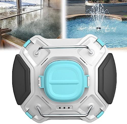Hydravex Fully Automatic Wall Climbing Pool Cleaning Robot, Cordless Intelligent Pool Vacuum Cleaner for Up to 550 Sq.Ft, White