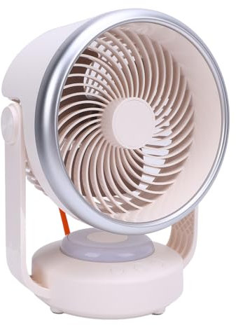 Oreilet Ventilatore da tavolo, ventilatore oscillante per camera da letto, ventilatore da tavolo con 4 velocità, piccolo ventilatore da tavolo, ventilatore a flusso d'aria per casa cucina