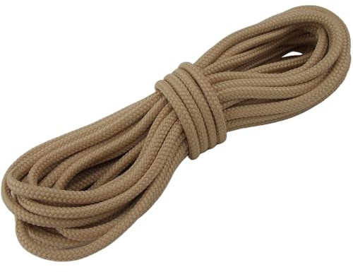 PPM Seil 6mm – 10m, 20m, 30m – 33 Farben – leicht, reißfest, UV-beständig, wetterfest – für DIY, Outdoor, Basteln, Hundeleine, Garten – Polypropylenseil von Ropes and More (Beige, 10m)