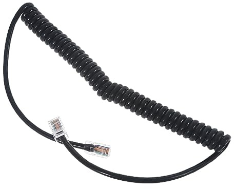 Qusinfc RJ-45 8 Pin To 8Pin Microphone Cable Mic Cord Replacement For HM-151 IHM-151 IC-7000 IC-7100 OPC-1153 HM-98 Mobile Radio Mic Cord Replacement