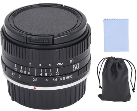 Objetivo 50mm f / 1.7 para cámara Full Frame - Gran Apertura para Bokeh Profesional, Compacto y portátil, Ideal Retratos y fotografía Creativa