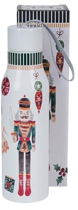 Bouteille isotherme 500 ml - En acier inoxydable 18/8 - Motif de Noël « Casse-Noisette » - Isotherme pour boissons chaudes et froides - Boîte cadeau, hiver et l'Avent - Série festive « Christmas