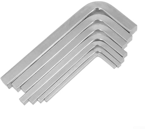 Juego de 7 llaves de cabeza cuadrada en forma de L, juego de destornilladores de llave de 4 puntos de 3-10 mm con enchufe cuadrado interior para reparaciones de precisión