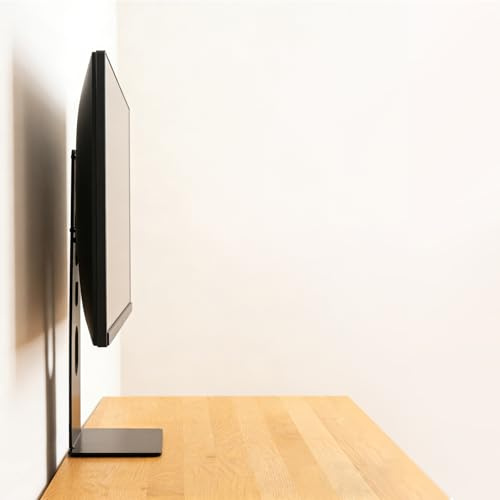Support de Moniteur d'ordinateur Ultra Fin pour Bureau - Support Mural pour écran de 13 à 27 VESA 75/100 - Ports de câble orientés vers Le Bas pour maximiser Votre Espace de Bureau utilisable