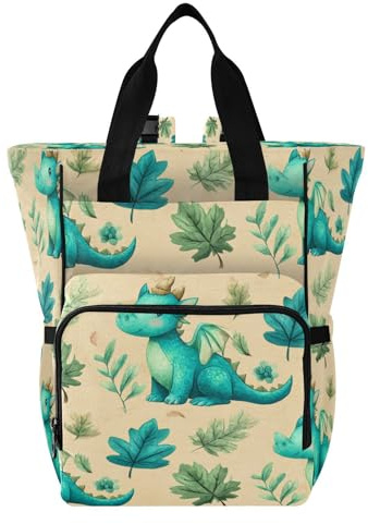Ttgoth Sac à dos à langer imperméable avec porte-biberons isothermes, sac à dos de voyage multi-poches avec sangles de poussette pour maman et papa