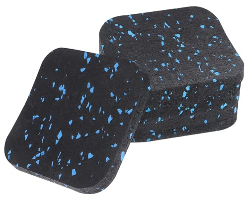TOYANDONA 6pcs Thickened Rubber Anti-vibration Mat for Treadmill Fitness Equipment, Non-slip Sound Insulation Cushion Pads for Home Exercise and Furniture Floor Protection