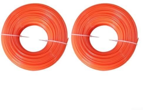 Nylonschnur, 0,6 mm, 200 m, Dual-Polymer-Mähfaden mit geräuscharmem Betrieb, runde Schnur, Anti-Schweiß-Trimmer-Draht für gasbetriebenen Trimmer