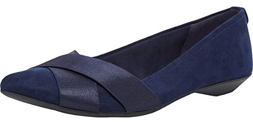 Anne Klein Oalise Flat, platta ballerinor för kvinnor, US Frauen, Marinblå, 7 M US