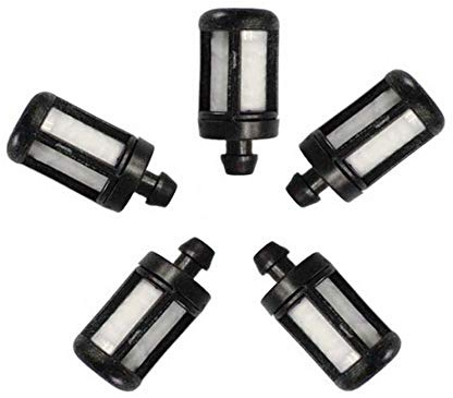 5 x Universal Benzinfilter Modellbau Kettensäge Trimmer für Stihl Dollmar filter uvm.