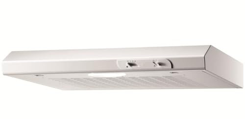 Respekta Dunstabzugshaube unterbau / Unterbau-Dunstabzugshaube 60 cm / Metallgehäuse in Weiß / Abluft - und Umluftfunktion / DH620WL / C / 52–68 dB