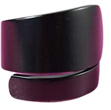 Schwarzer Besteckschmuck Ring, ca. 53 (17) Ring aus Besteck