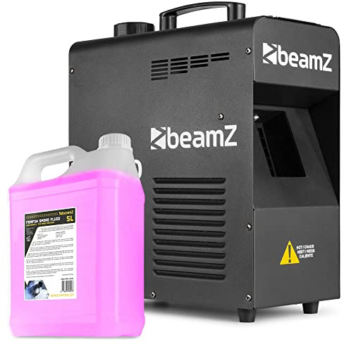 BeamZ H2000 DMX Fazer Smoker 1700W avec 5 Litres de Liquide de Fumée - Idéal pour Animer vos Soirées