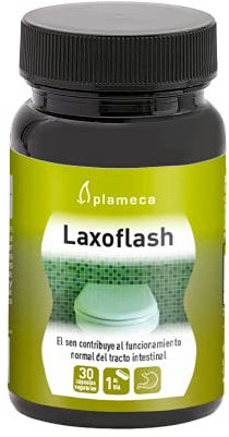 PLAMECA Laxoflash, favorece Tracto Intestinal, Sen Fructooligosacárdios (FOS) y concentrado de ciruela, 30 Cápsulas Vegetales