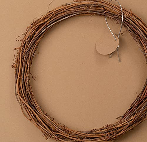 AVANAVA 30cm Grapevine Wreaths Vine Branch Wreath Christmas Rattan Wreath Garland Decoration for Christmas Craft Front Door Wall Hanging Party Décor Wedding Supplies, Pack 2