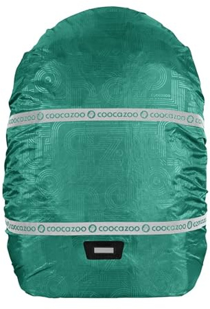 coocazoo Regenhülle, Fresh Mint, Mint, reflektierend und wasserdicht, getapte Nähte, geeignet für Rucksäcke und Tornister, schützt vor Regen und Schmutz, ab der 3. Klasse