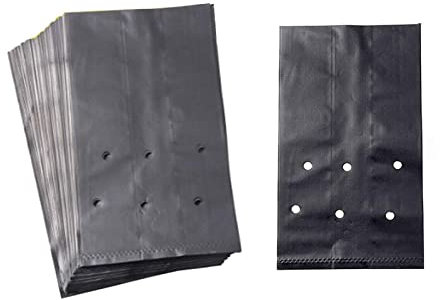 Lioaeust 100 Bolsas de Semillas de Jardín, Gruesas para Vivero, Cultivo de Plantas, Macetas, Plantación de Flores, Árboles y Verduras (A)