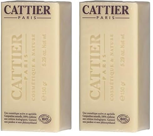 Cattier Savon Doux Végétal - Surgras Karité Bio - Peaux Sèches et Sensibles - 150 g (Lot de 2)