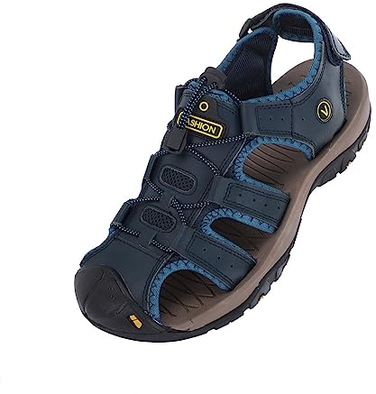Pantofole da uomo in pelle chiuse 39-44: sandali ergonomici da uomo scarpe da trekking in pelle leggere scarpe da jogging impermeabili estive casual scarpe sportive traspiranti sneakers impermeabili,