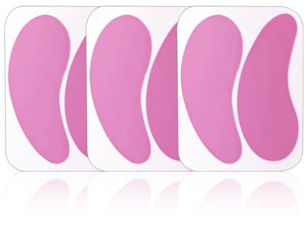 UENXRXE 3 paia di cuscinetti per gli occhi riutilizzabili in silicone, patch occhi,antietà e antirughe, cuscinetti per gli occhi ecologici,patch occhi antirughe,patch occhi riutilizzabili