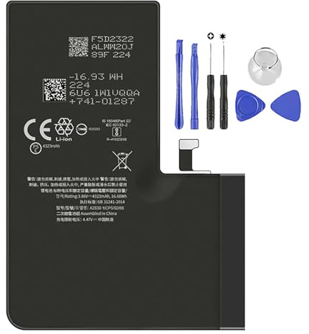 Batterie compatible avec iPhone 14 Pro Max 4323 mAh avec kit de tournevis