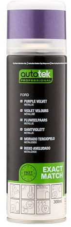 Autotek Professional Exact Match Car Spray Paint, Ford Purple Velvet Metallic Aerosol Spray, 300 ml