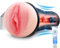 Vibrating Male Masturbator Squeezable Pocket Pussy, Lifelike Textured Vagina, Masturbation Cup with 7.5 Depth, Plump and Soft Fleshy Masturbating Stroker Sex Toy for Men Realistic