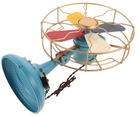 Ciieeo Ventilateur de Bureau Ancien Modèle Décoration de Table Vintage Objet de Décoration Rétro Accessoire Photo