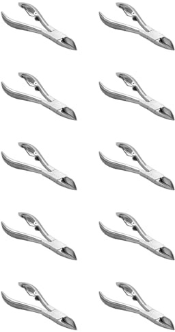 Iyalezirk 10 x professionella fötter spets nagelklippare trimmer avbitartång paronychia avbitartång podologi fotvård verktyg i stål