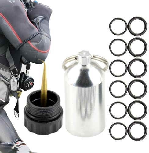 -Dichtungen für Taucherflaschen, Tauchring-Set für Tauchen, tragbares Miniaturzubehör, 12 O-Ringe für Frauen, Männer,